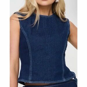 Princess Polly Countryside Top Denim